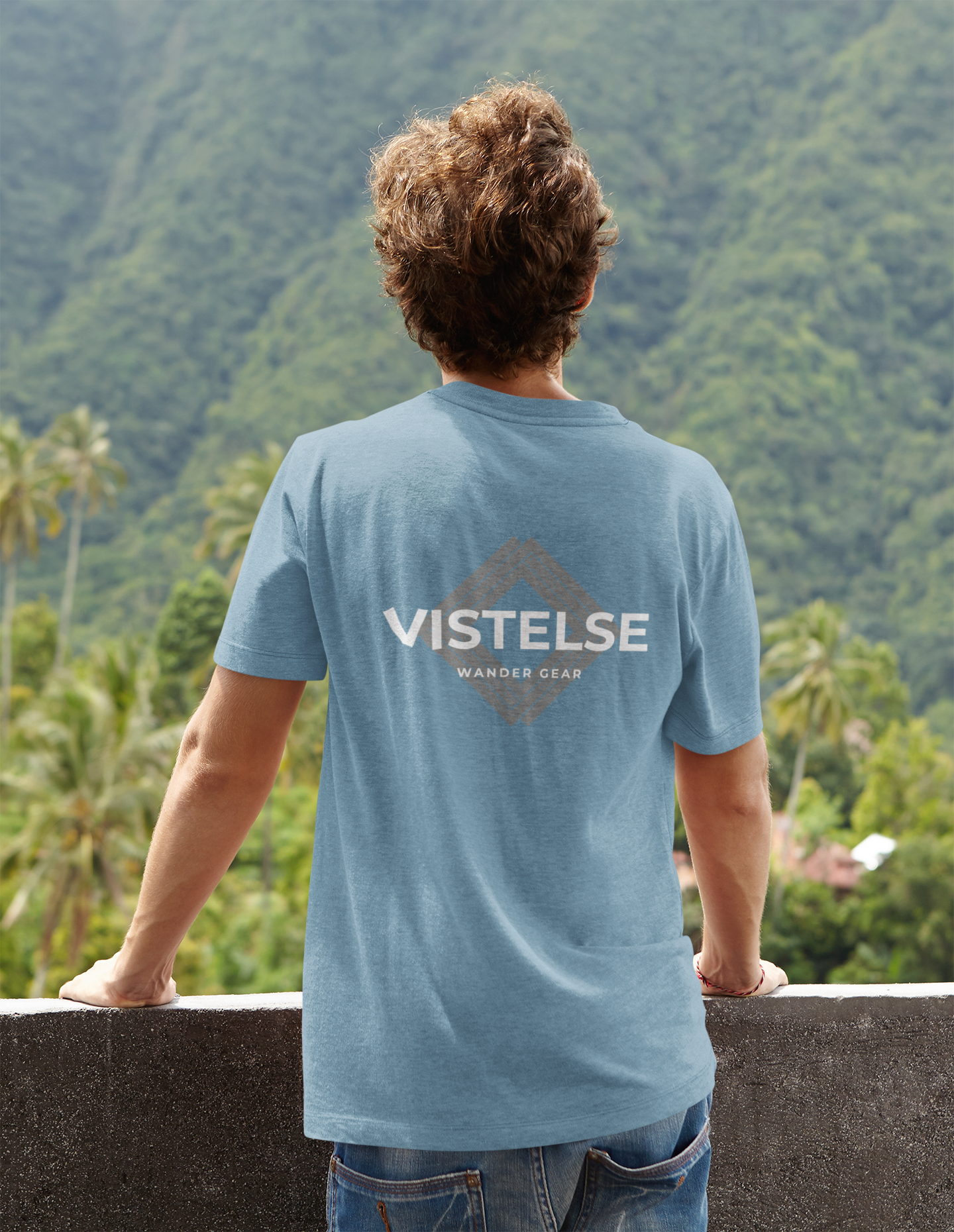 VISTELSE Wander Gear Grey White Unisex T-Shirt