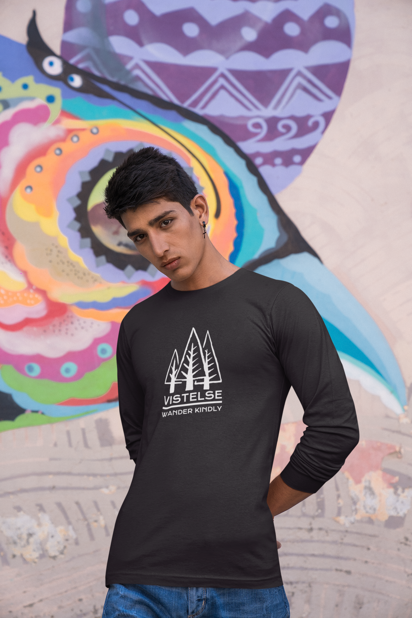 VISTELSE Wander Kindly Unisex Long Sleeve Tee