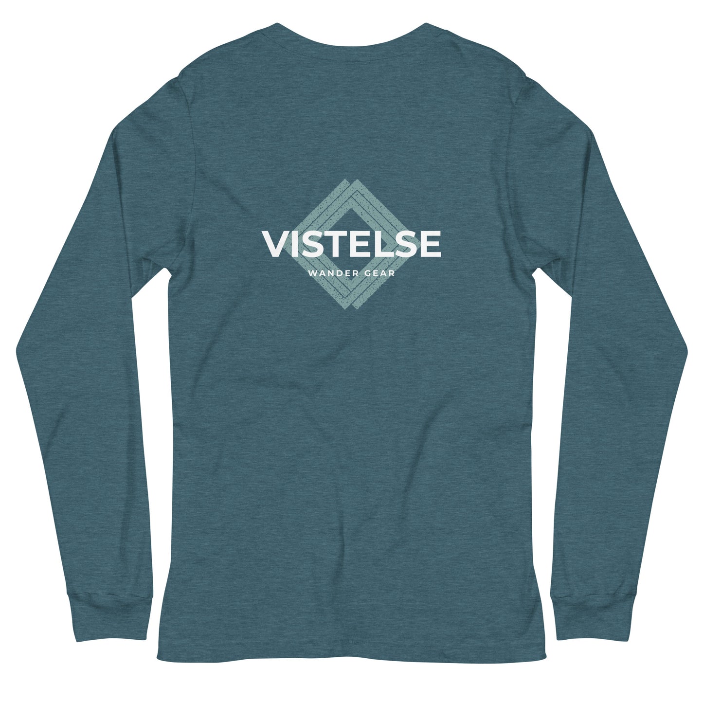 VISTELSE Wander Gear Sea Foam and White Unisex Long Sleeve Tee