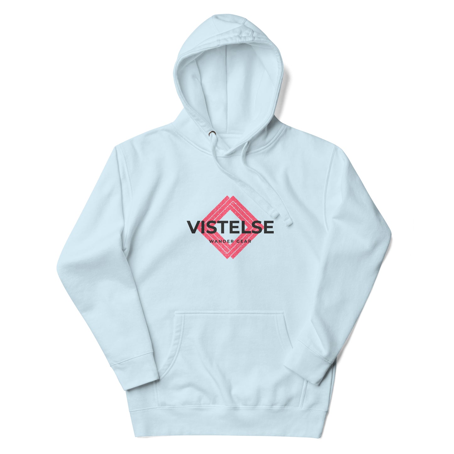 VISTELSE Wander Gear Pink and Black Unisex Hoodie