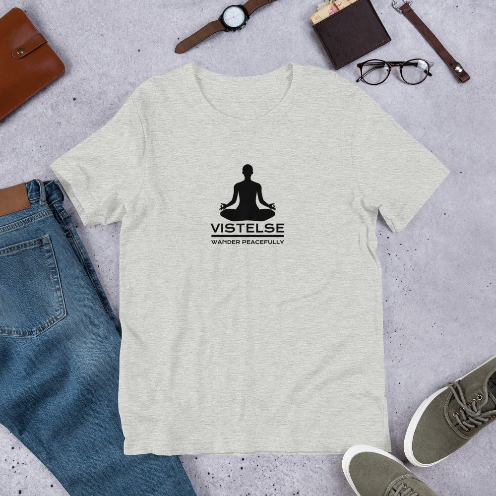 VISTELSE Wander Peacefully Black Unisex T-Shirt