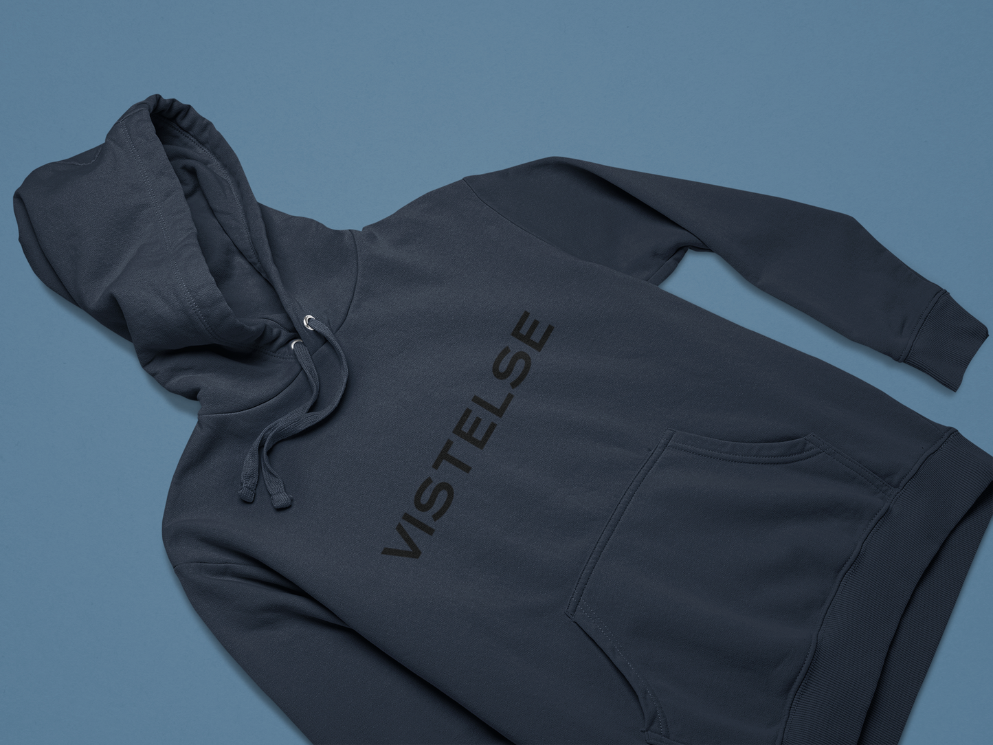 VISTELSE Shadow Logo Embroidered Unisex Hoodie