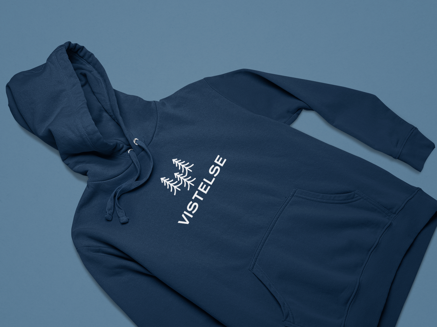 VISTELSE Trees Logo Embroidered Unisex Hoodie