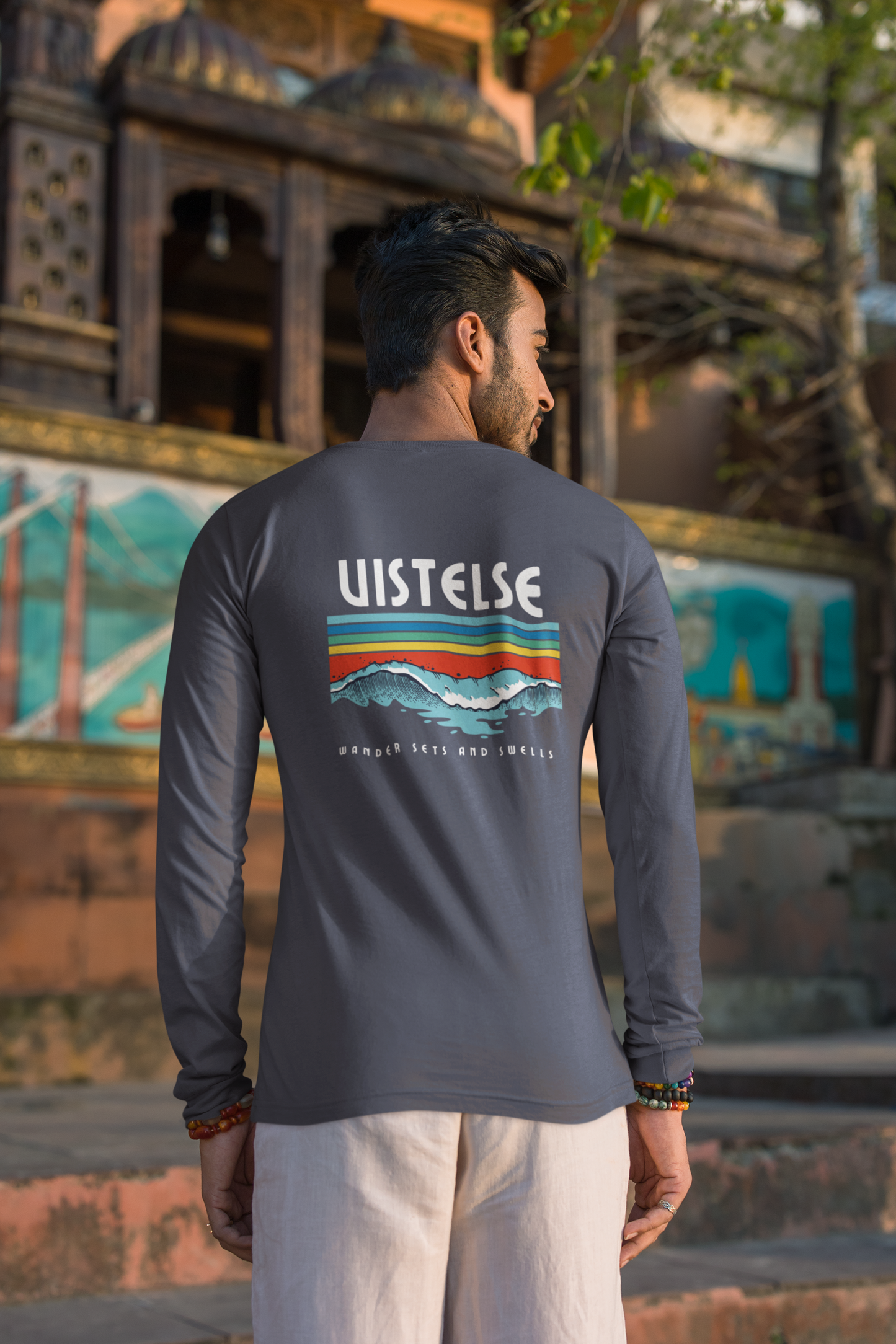 VISTELSE Wander Sets and Swells Unisex Long Sleeve Tee