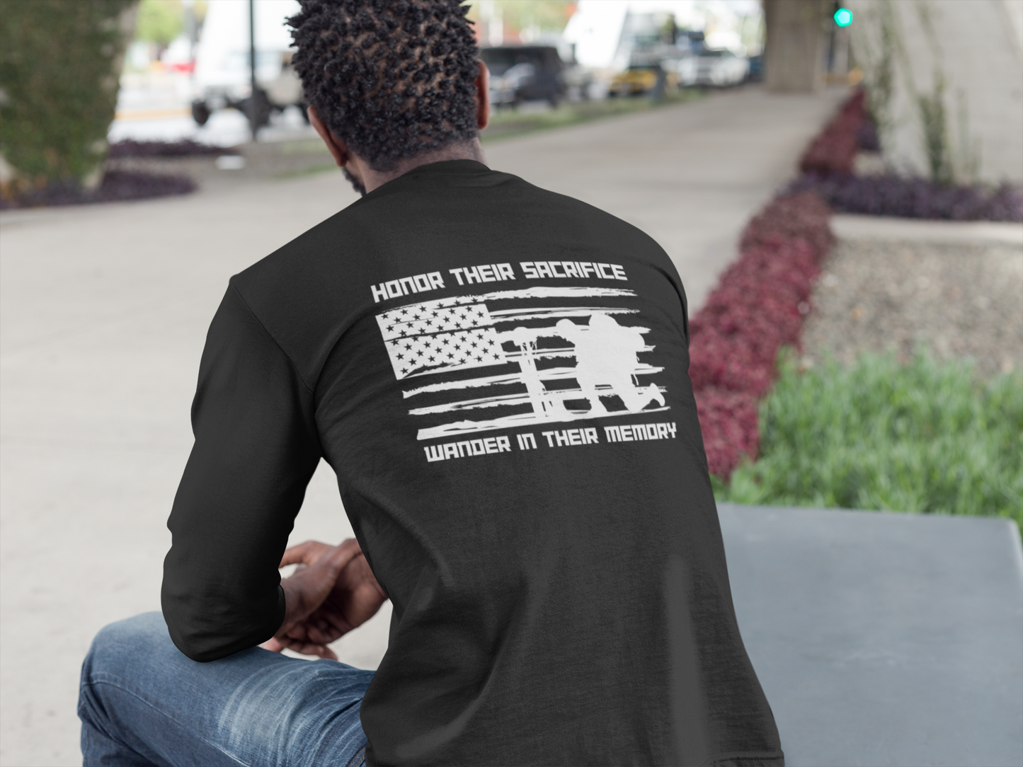 VISTELSE Honor Their Sacrifice Wander In Their Memory Unisex Long Sleeve Tee