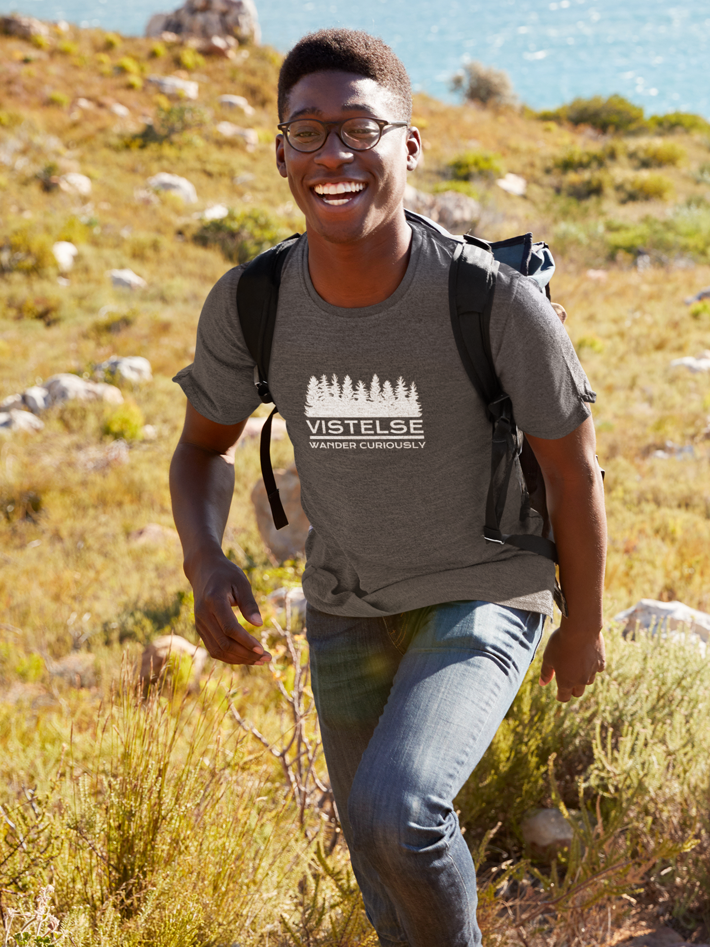 VISTELSE Wander Curiously White Unisex T-Shirt