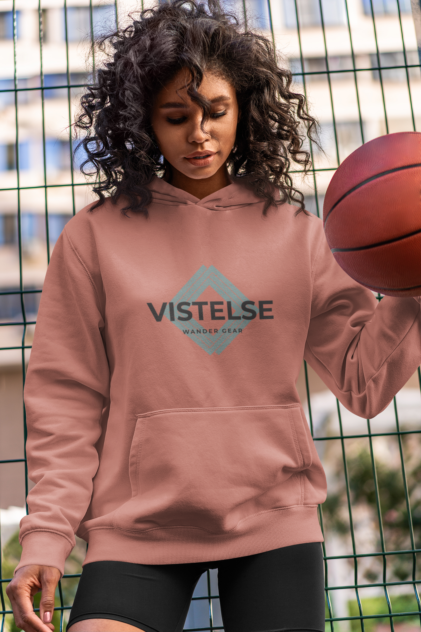 VISTELSE Wander Gear Sea Foam and Black Unisex Hoodie