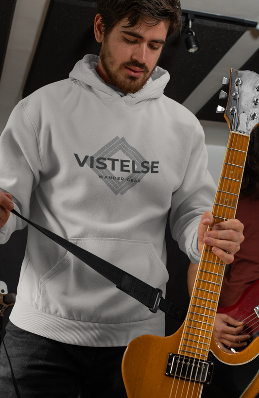 VISTELSE Wander Gear Grey and Black Unisex Hoodie