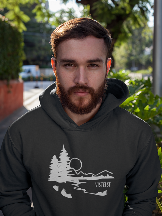 VISTELSE Mountain Lake Sunset Unisex Hoodie