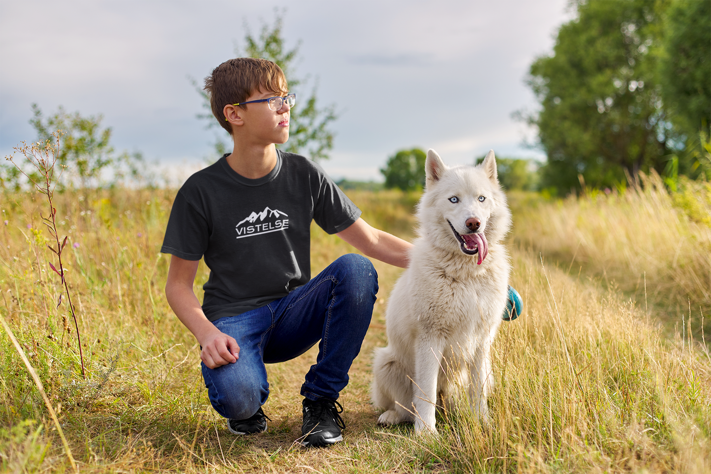 VISTELSE Mountains Youth Short Sleeve T-Shirt