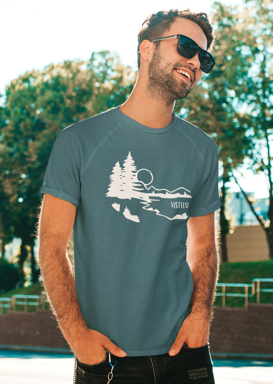 VISTELSE Mountain Lake Sunset Unisex T-Shirt