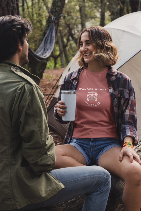 VISTELSE Wander Happy Camper Unisex T-Shirt