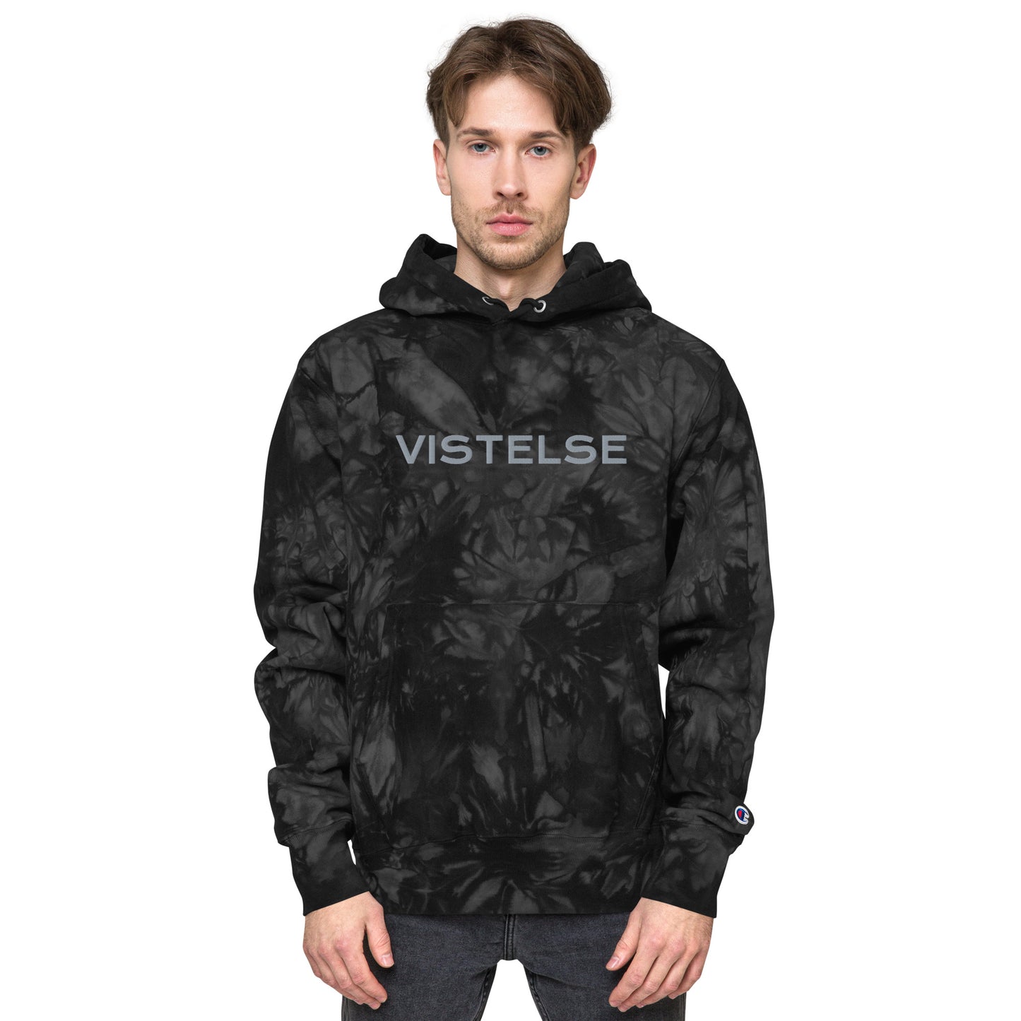 VISTELSE Logo Unisex Champion Tie-Dye Hoodie