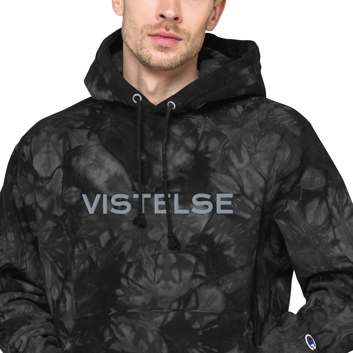 VISTELSE Logo Unisex Champion Tie-Dye Hoodie