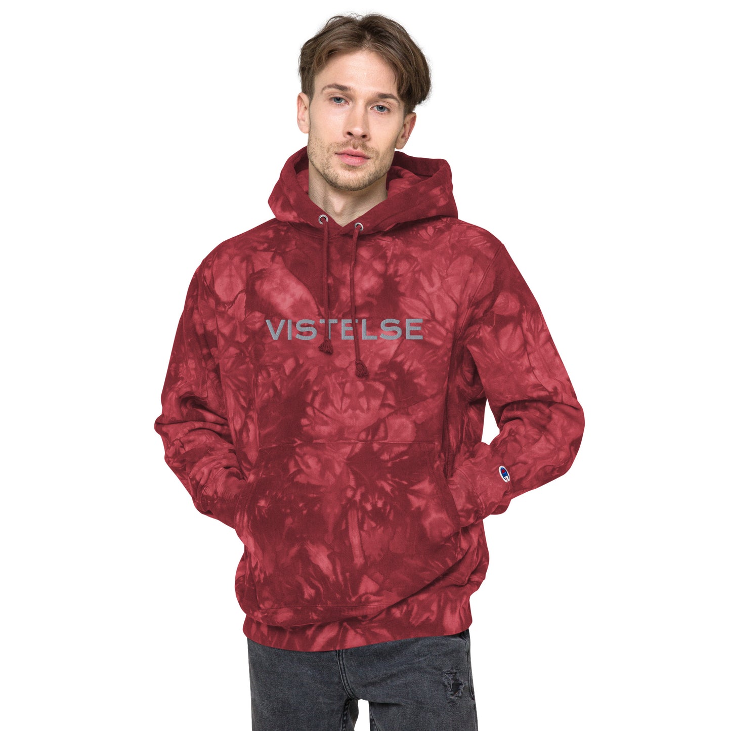 VISTELSE Logo Unisex Champion Tie-Dye Hoodie