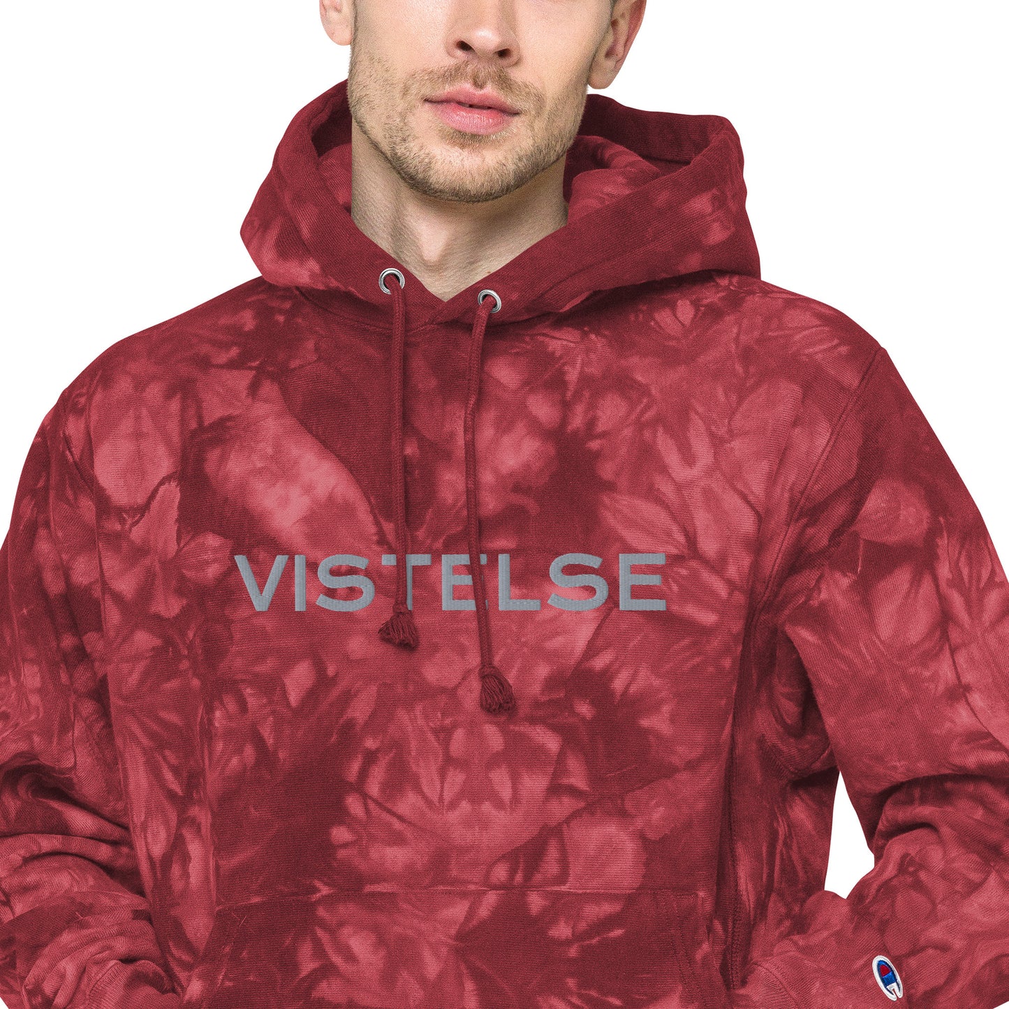 VISTELSE Logo Unisex Champion Tie-Dye Hoodie