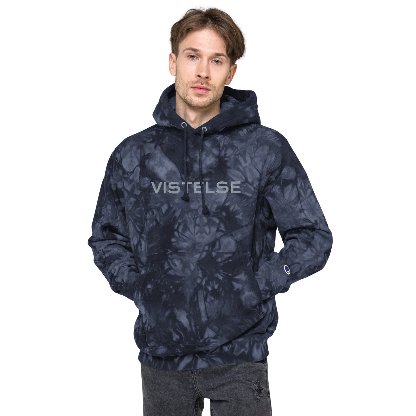 VISTELSE Logo Unisex Champion Tie-Dye Hoodie