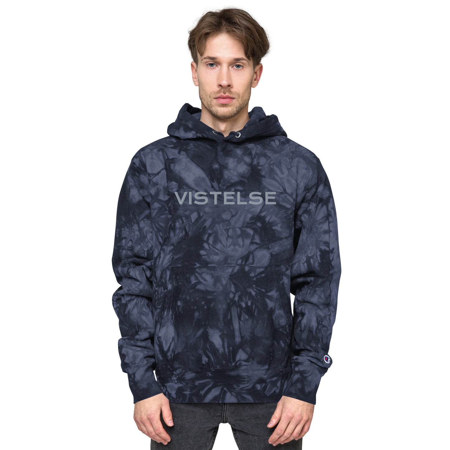 VISTELSE Logo Unisex Champion Tie-Dye Hoodie