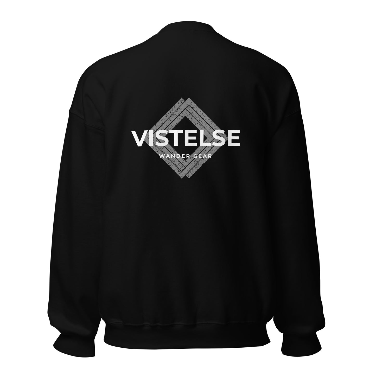 VISTELSE Wander Gear Grey and White Unisex Crew Sweatshirt