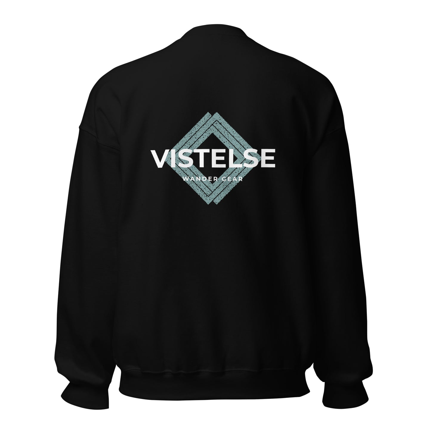 VISTELSE Wander Gear Sea Foam and White Unisex Crew Sweatshirt