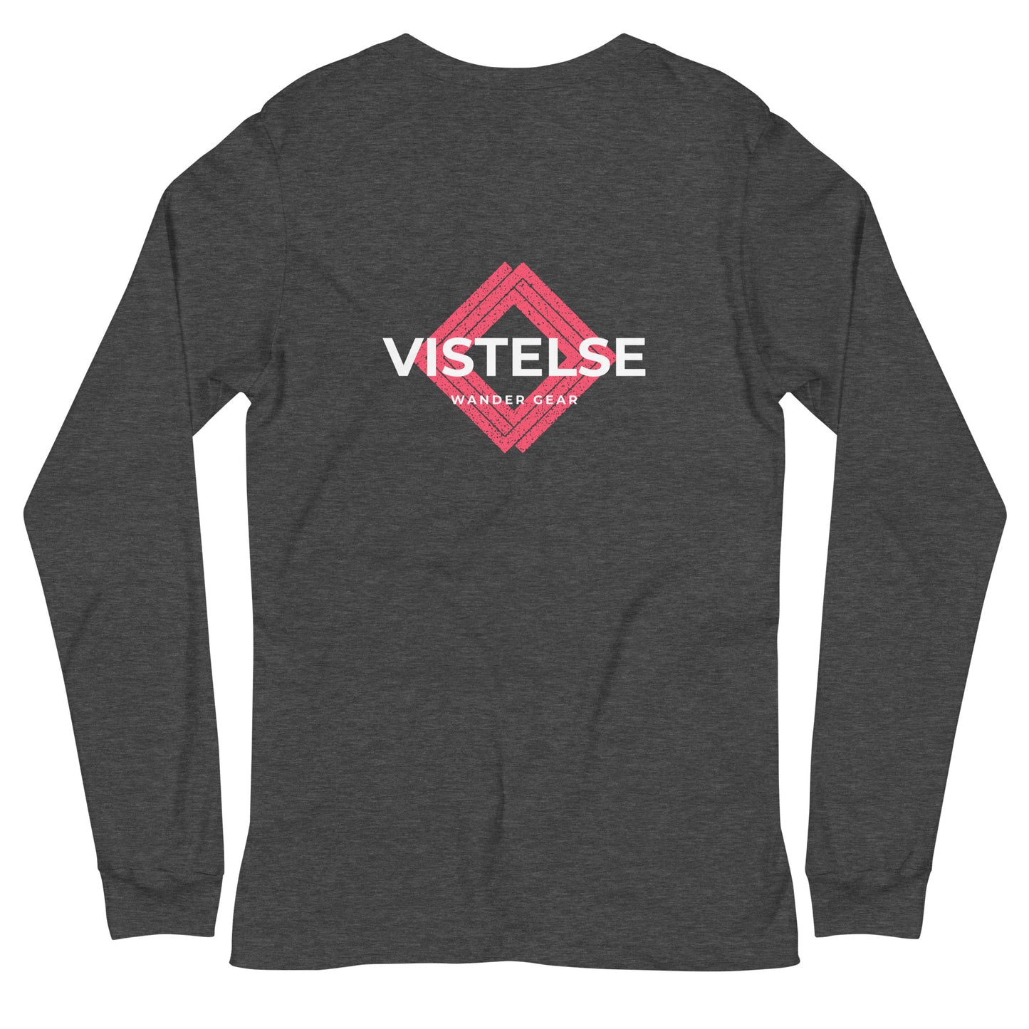 VISTELSE Wander Gear Pink and White Unisex Long Sleeve Tee