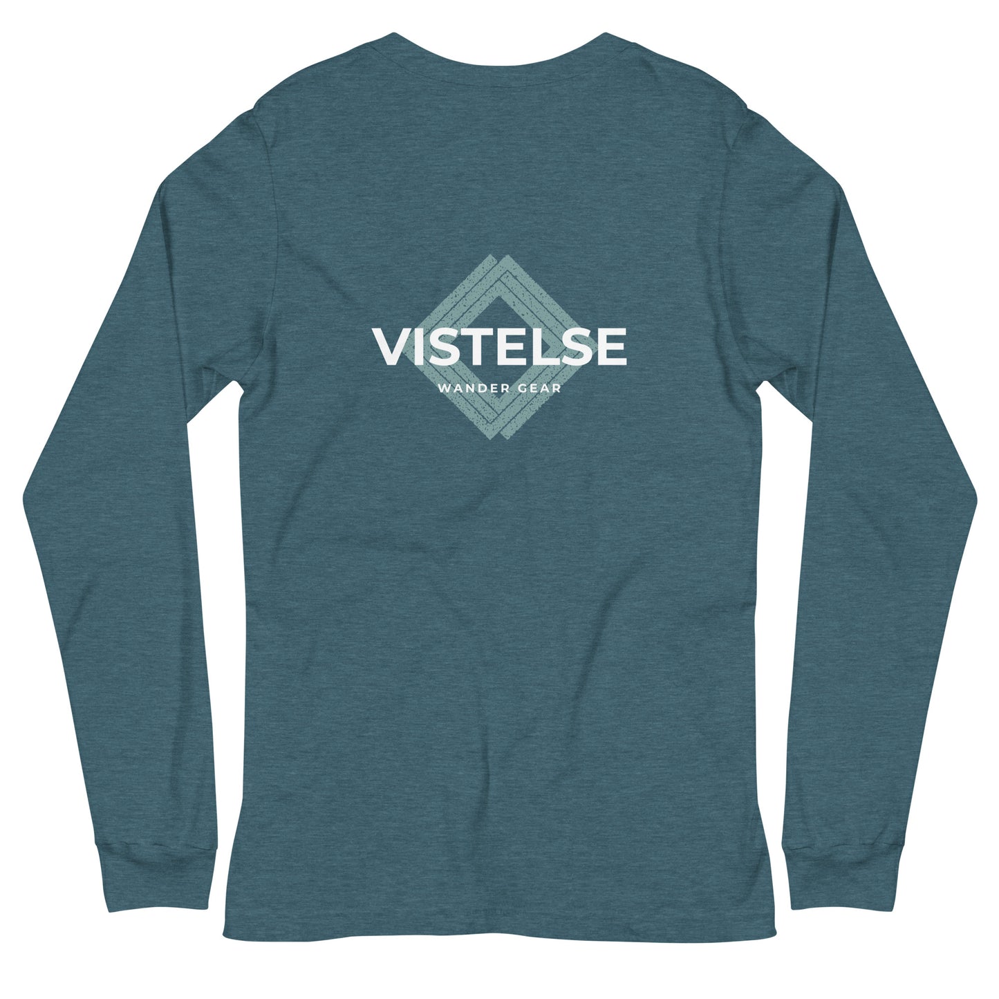 VISTELSE Wander Gear Sea Foam and White Unisex Long Sleeve Tee