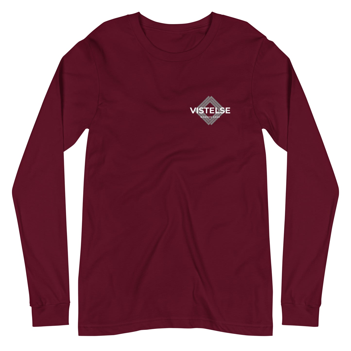 VISTELSE Wander Gear Grey and White Unisex Long Sleeve Tee