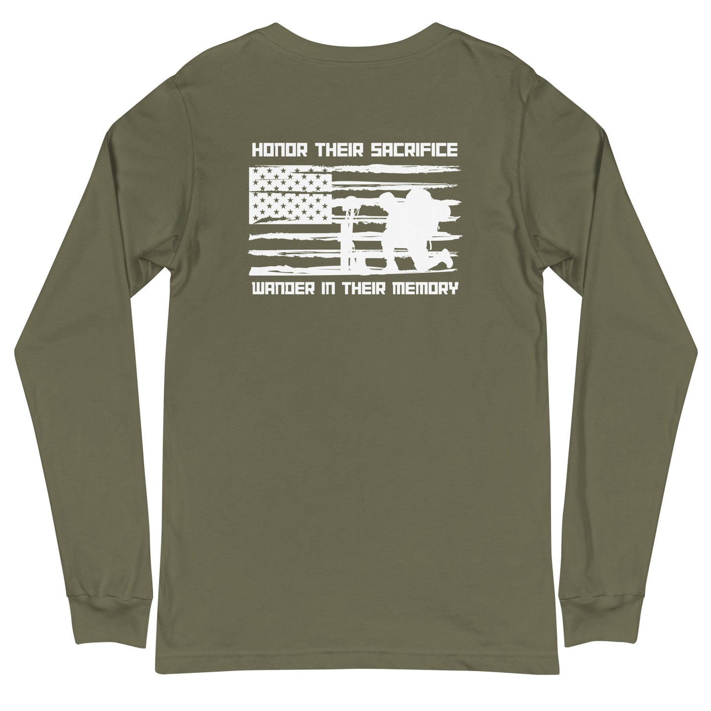 VISTELSE Honor Their Sacrifice Wander In Their Memory Unisex Long Sleeve Tee