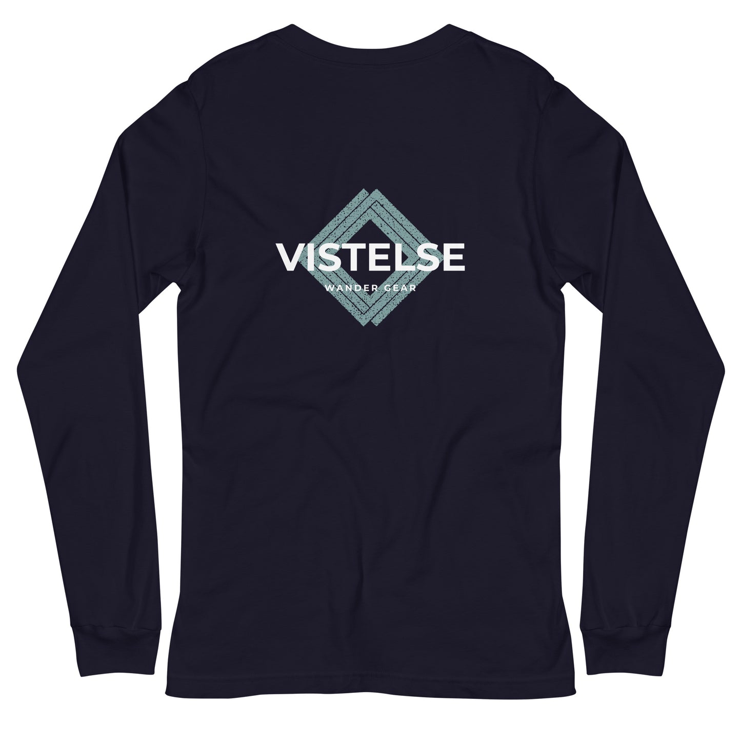 VISTELSE Wander Gear Sea Foam and White Unisex Long Sleeve Tee