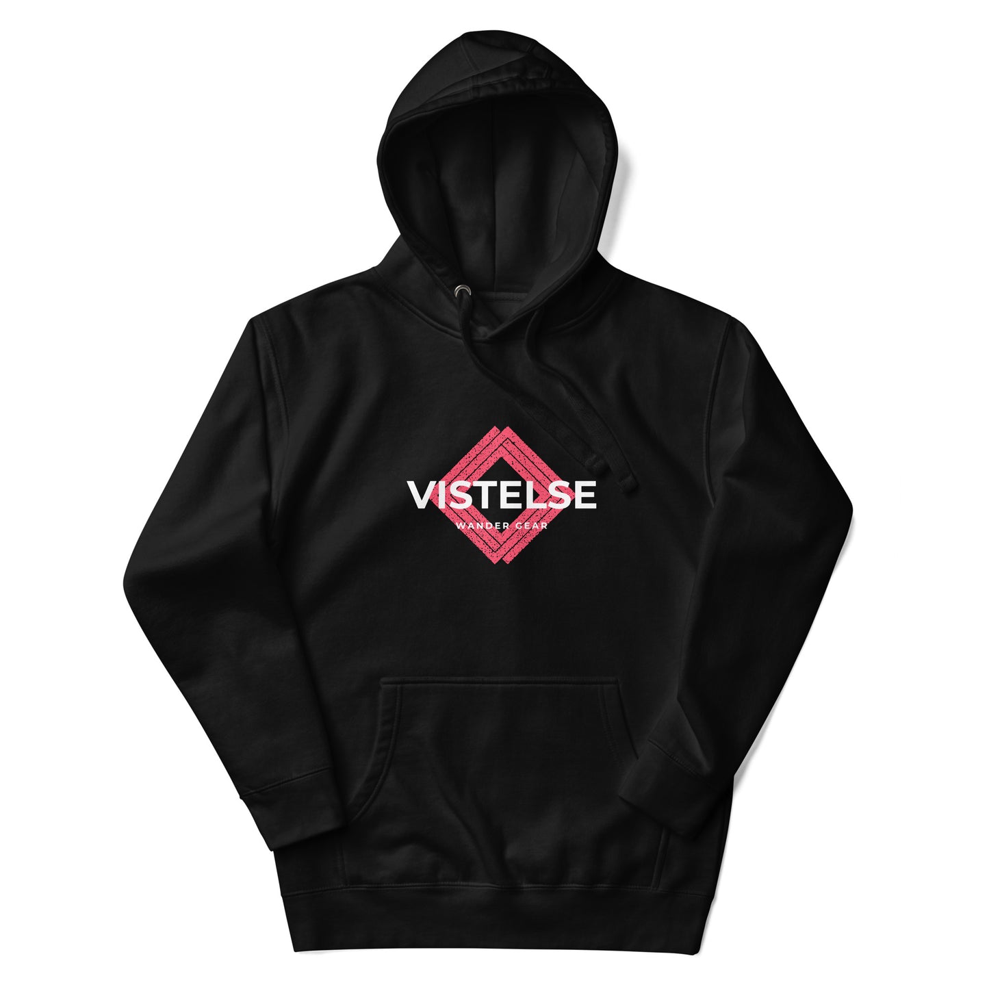 VISTELSE Wander Gear Pink and White Unisex Hoodie