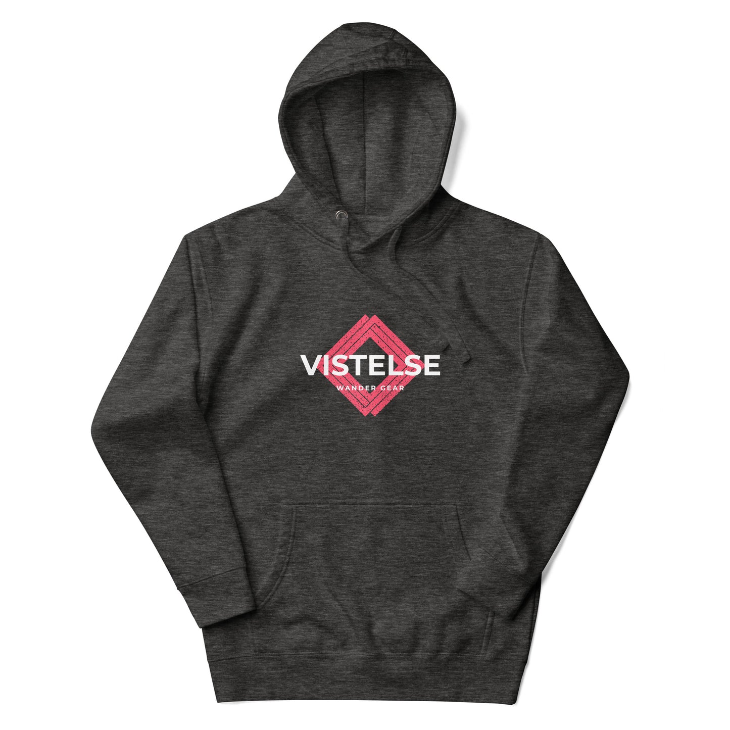 VISTELSE Wander Gear Pink and White Unisex Hoodie