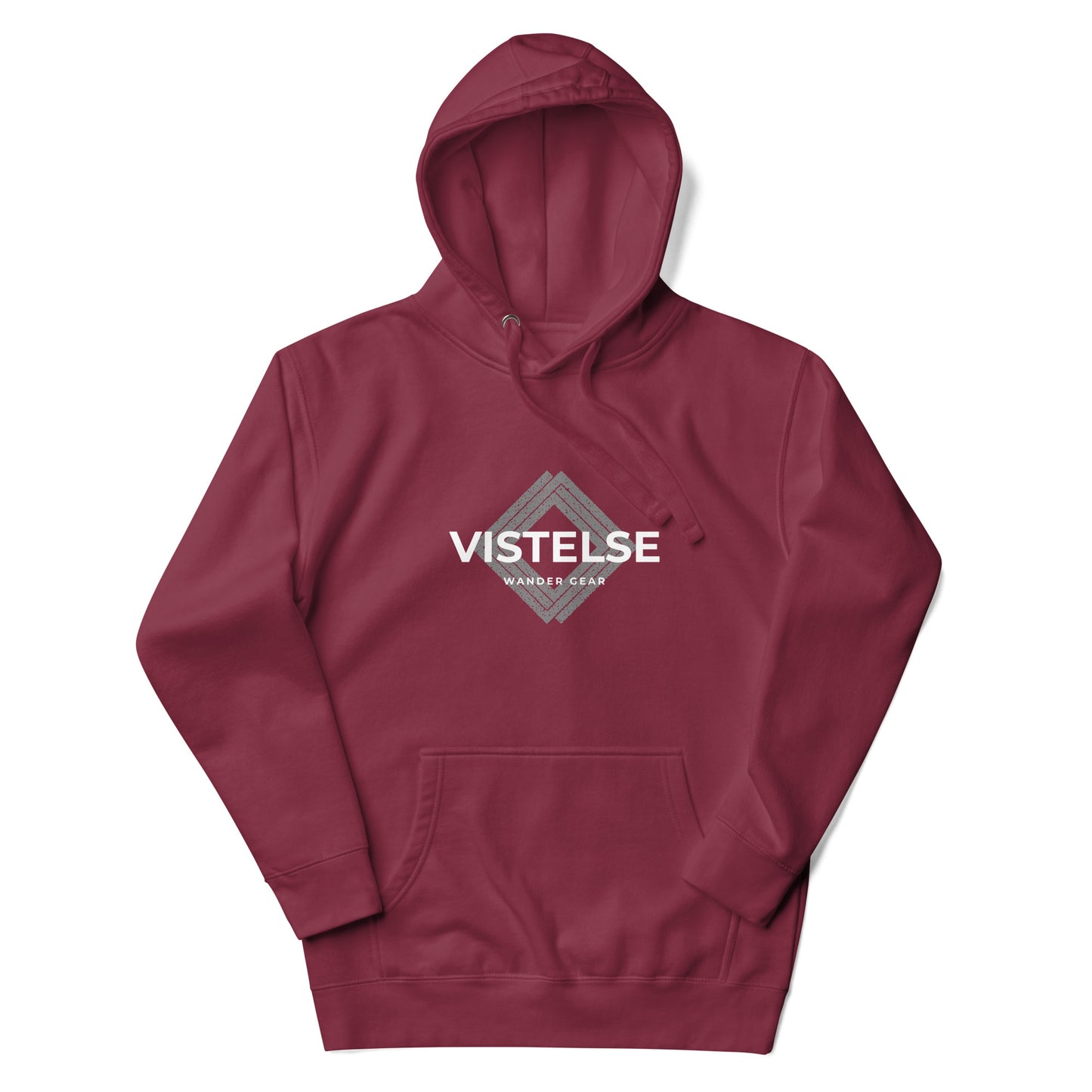 VISTELSE Wander Gear Grey and White Unisex Hoodie