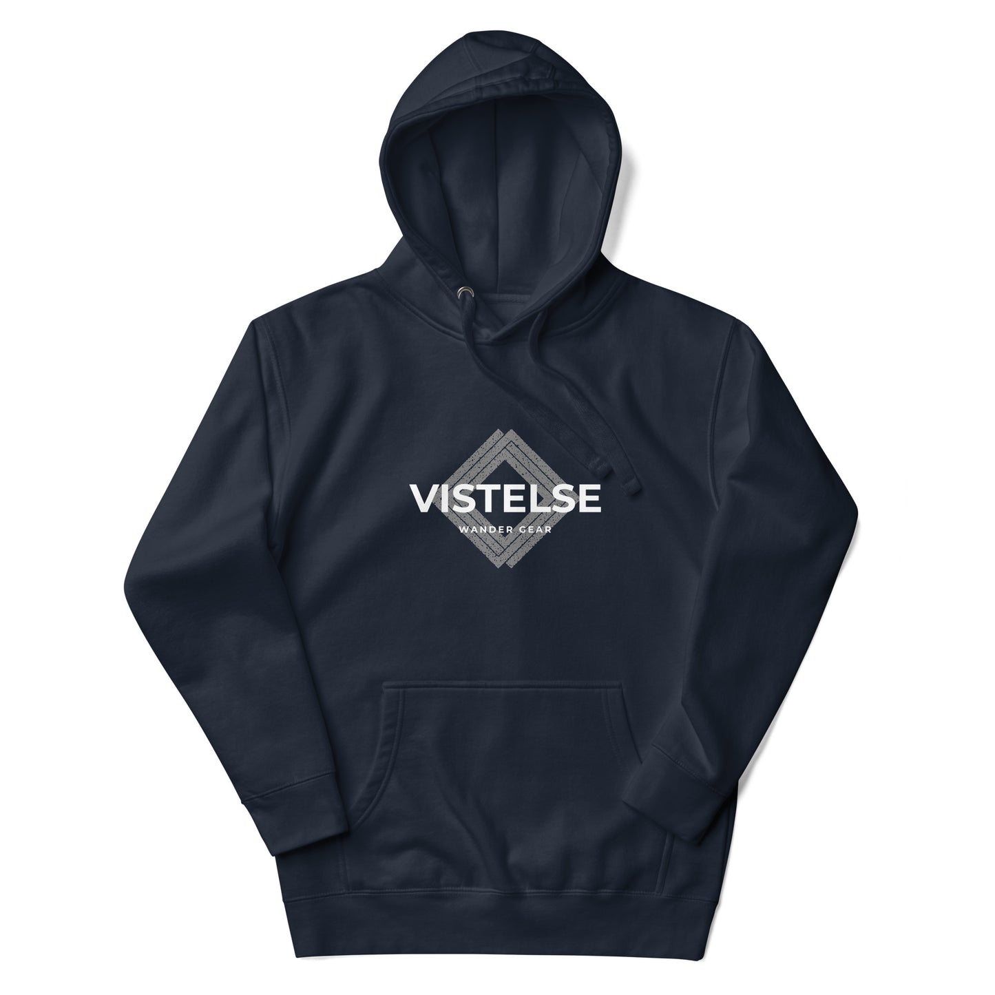 VISTELSE Wander Gear Grey and White Unisex Hoodie