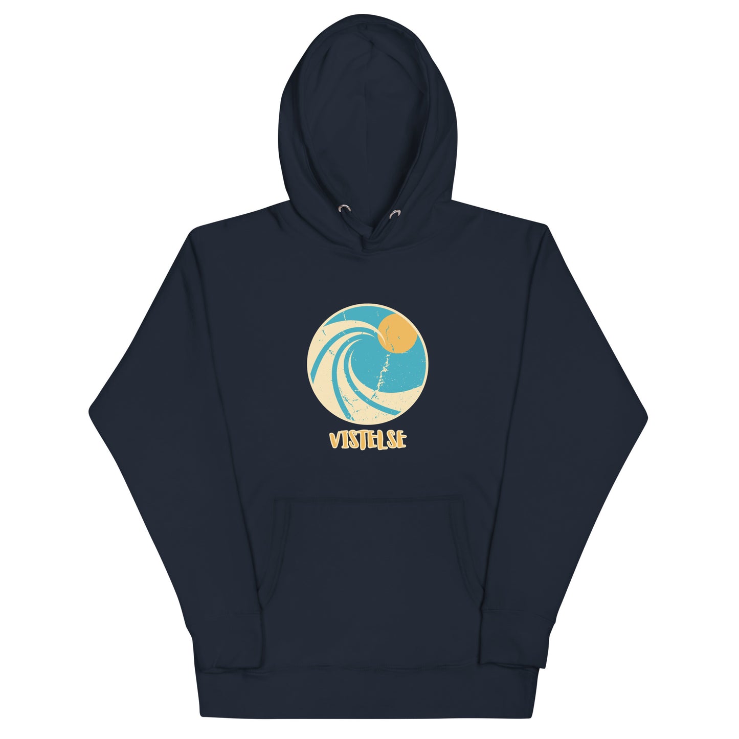 VISTELSE Vintage Wave and Sun Unisex Hoodie