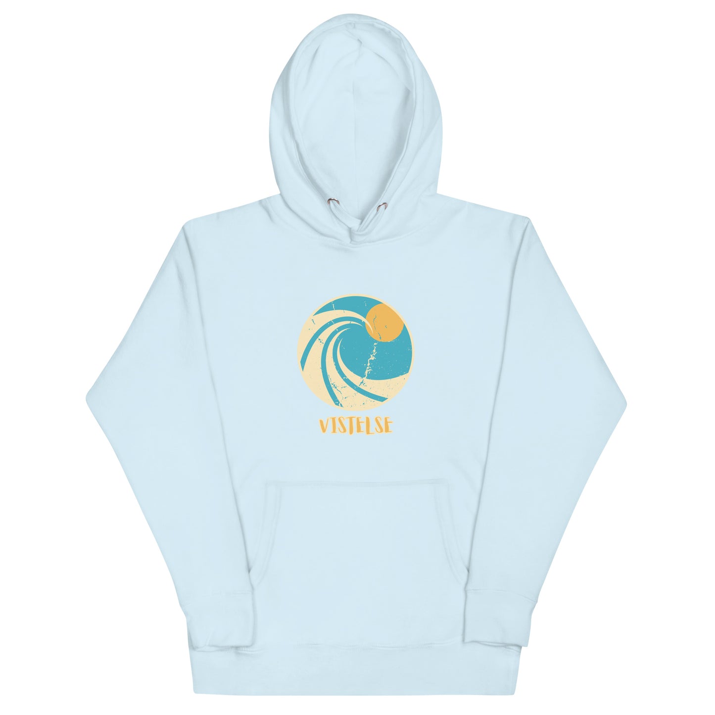 VISTELSE Vintage Wave and Sun Unisex Hoodie