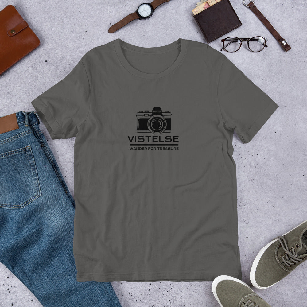 VISTELSE Wander For Treasure Black Unisex T-Shirt