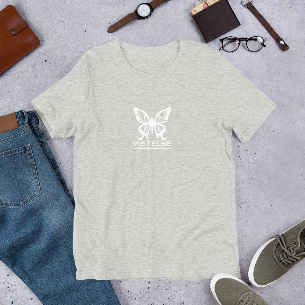 VISTELSE Butterfly White Unisex T-Shirt