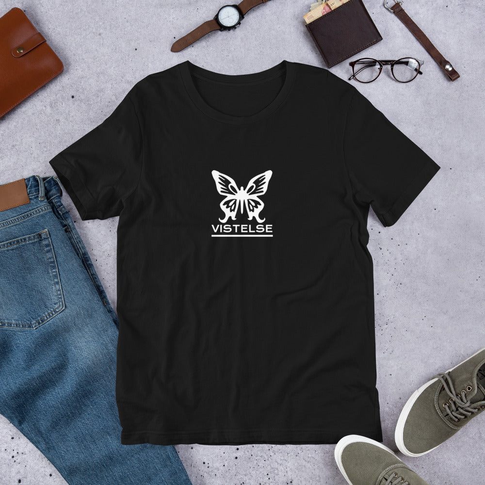 VISTELSE Butterfly White Unisex T-Shirt