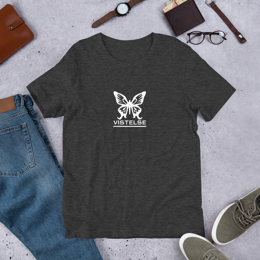 VISTELSE Butterfly White Unisex T-Shirt