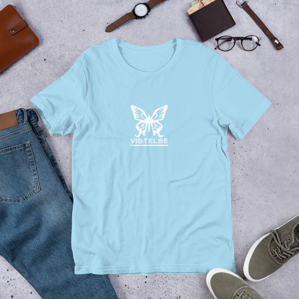 VISTELSE Butterfly White Unisex T-Shirt