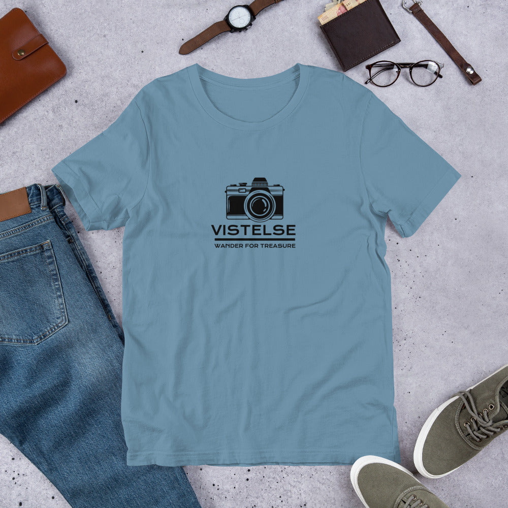 VISTELSE Wander For Treasure Black Unisex T-Shirt