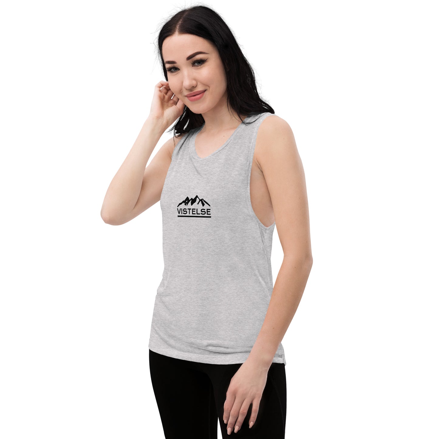 VISTELSE Mountains Black Ladies’ Muscle Tank