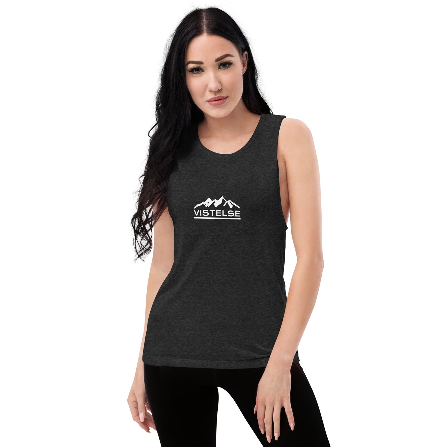 VISTELSE Mountains White Ladies’ Muscle Tank