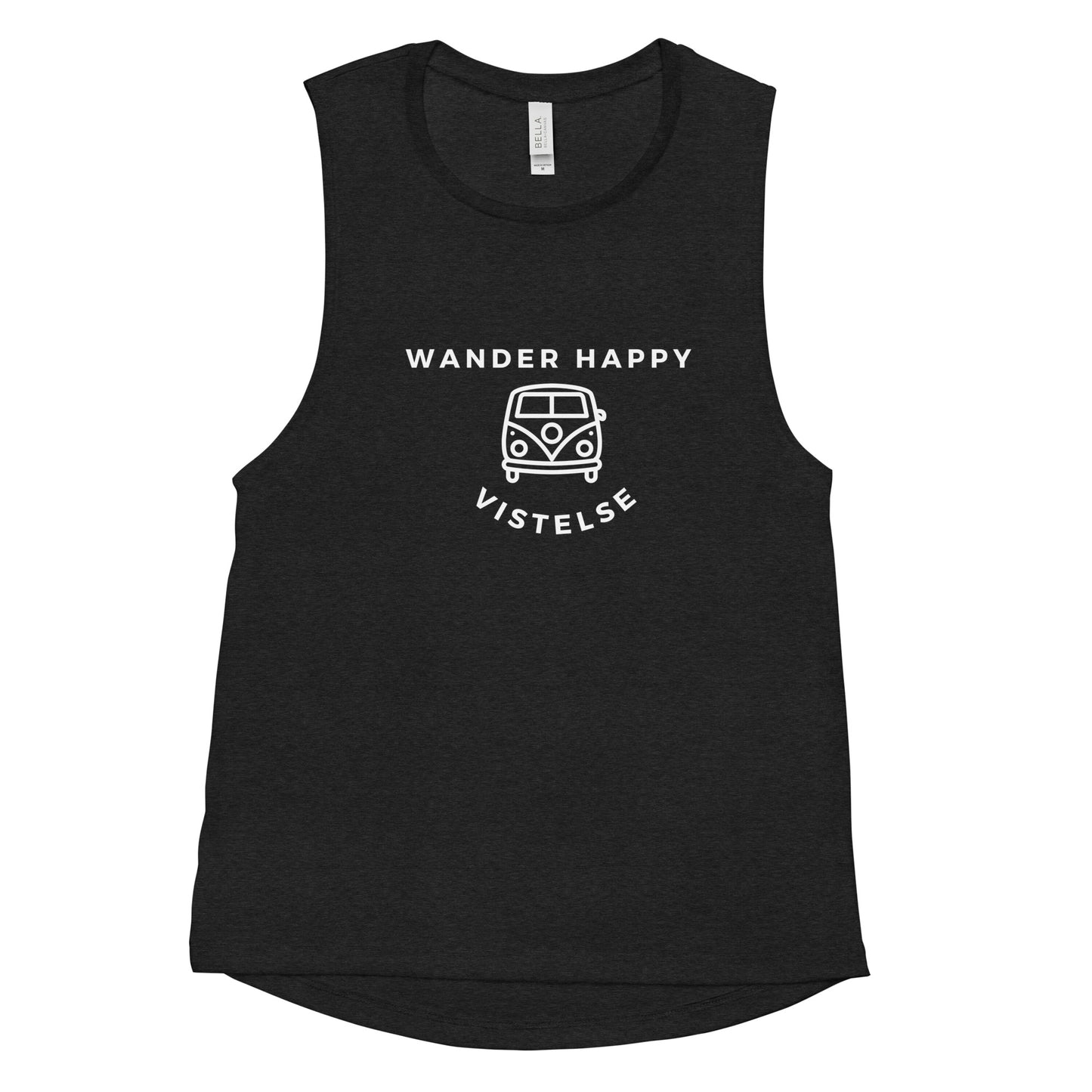 VISTELSE Wander Happy Camper Ladies’ Muscle Tank