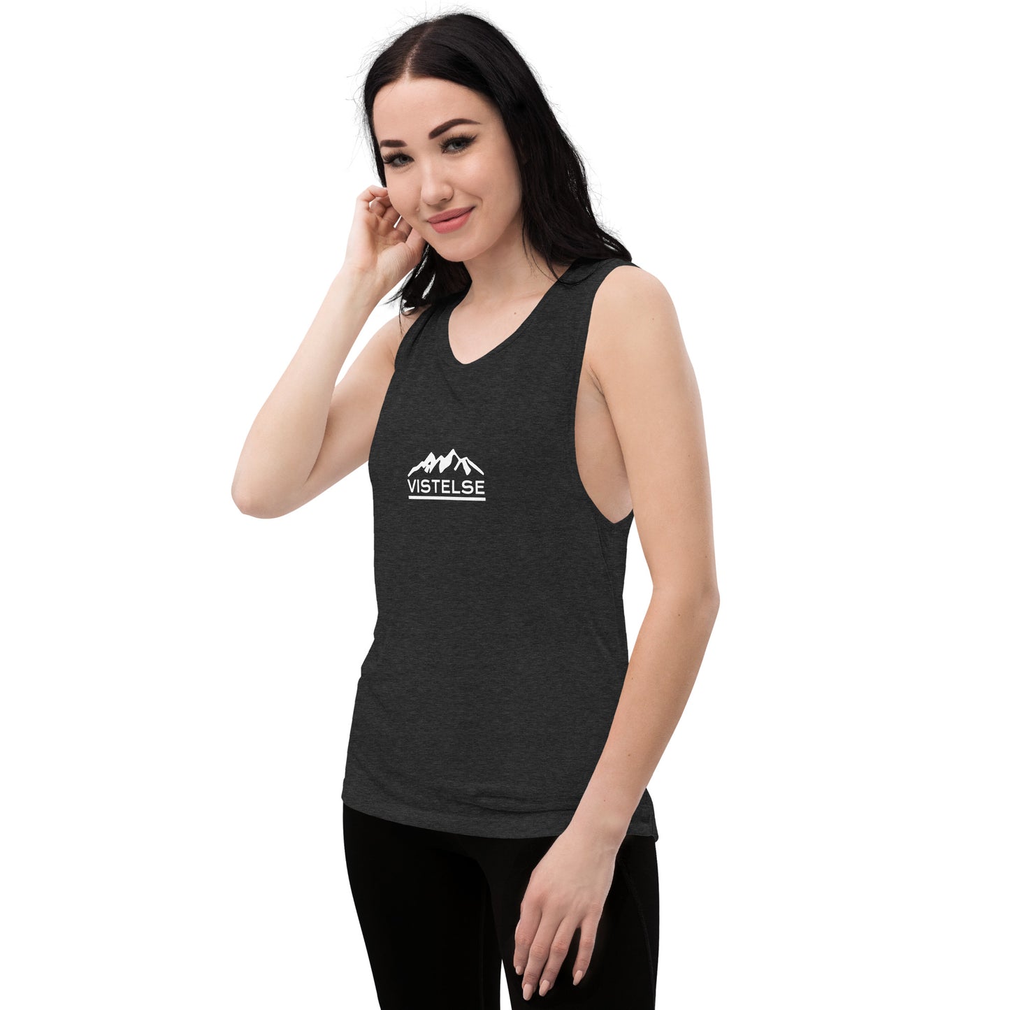 VISTELSE Mountains White Ladies’ Muscle Tank