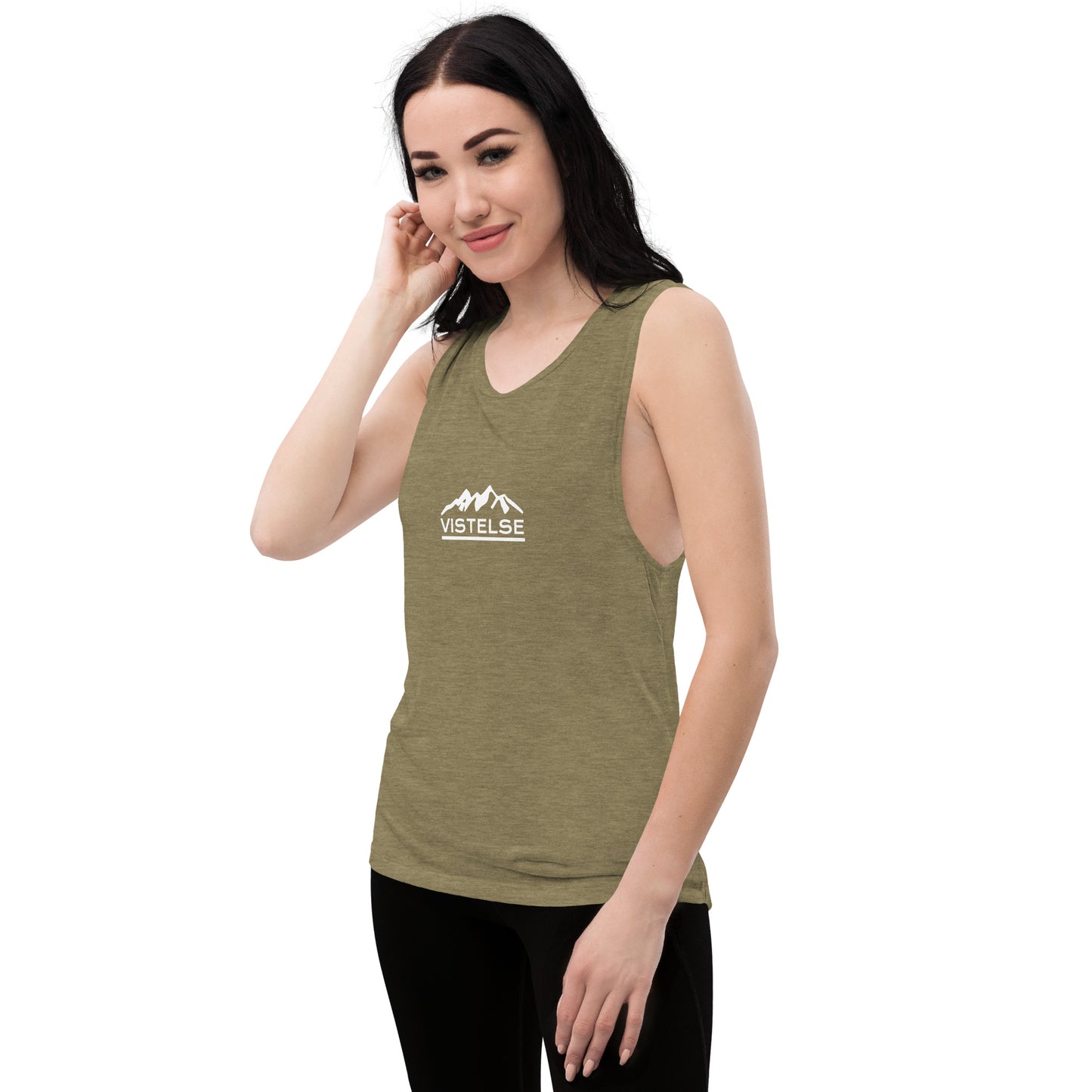 VISTELSE Mountains White Ladies’ Muscle Tank