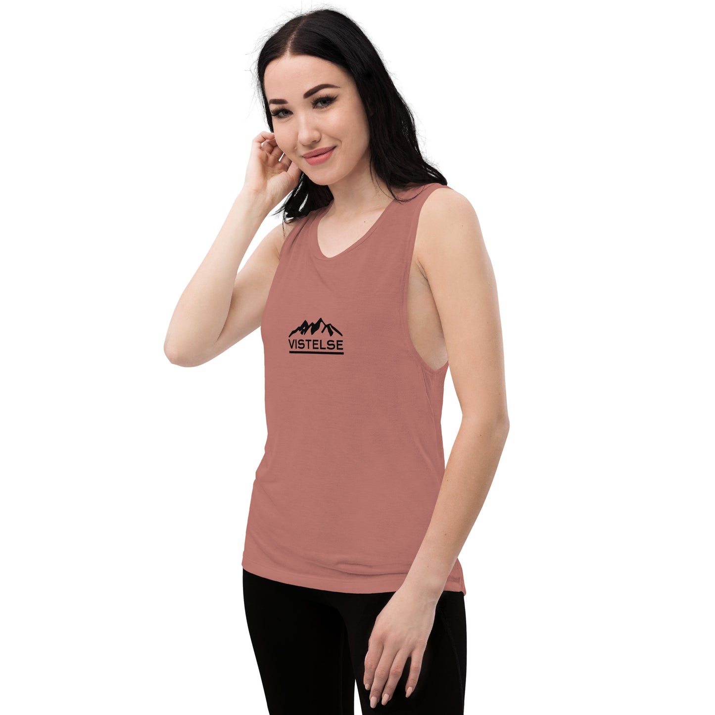 VISTELSE Mountains Black Ladies’ Muscle Tank