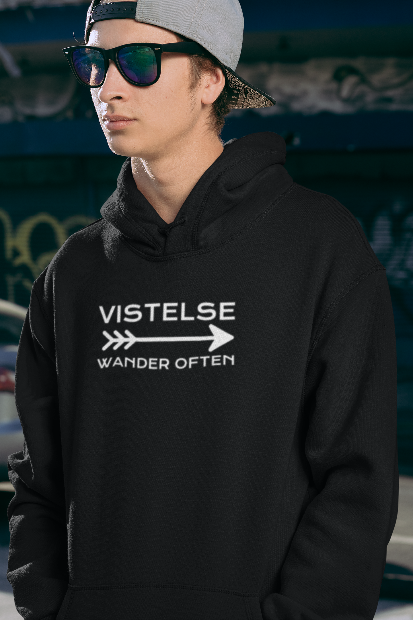 VISTELSE Wander Arrow Embroidered Unisex Hoodie